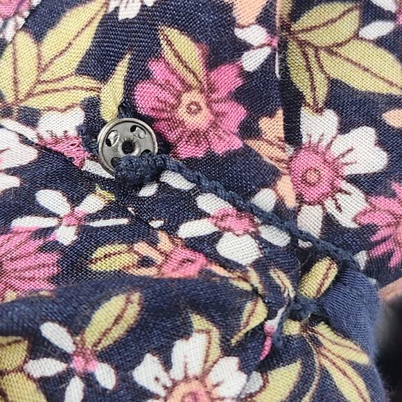 J. Crew Button-up Floral Mini Dress in Sunny Meadow Peasant Cottage-core Women M - Picture 9 of 14